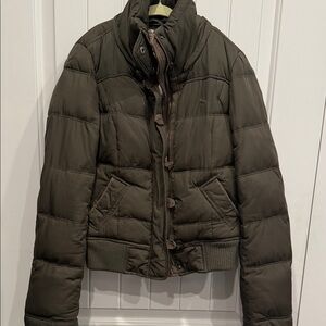 Abercrombie & Fitch Dark Green Puffer Jacket